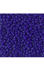 Miyuki rocailles Perlen 8/0 - Opaque matte cobalt 8-414F